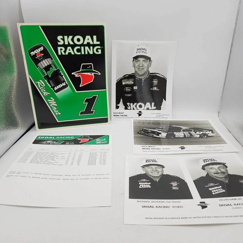 Vintage Nascar Press Kit Skoal Racing Rick Mast Media‎ Guide #1 1995